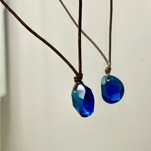 Swarovski Deep Blue Crystal Necklace